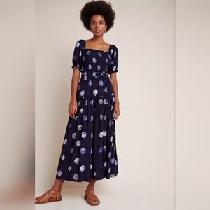 The Odells Alex Blue Polka Dot Dress From Anthropologie Size Xs